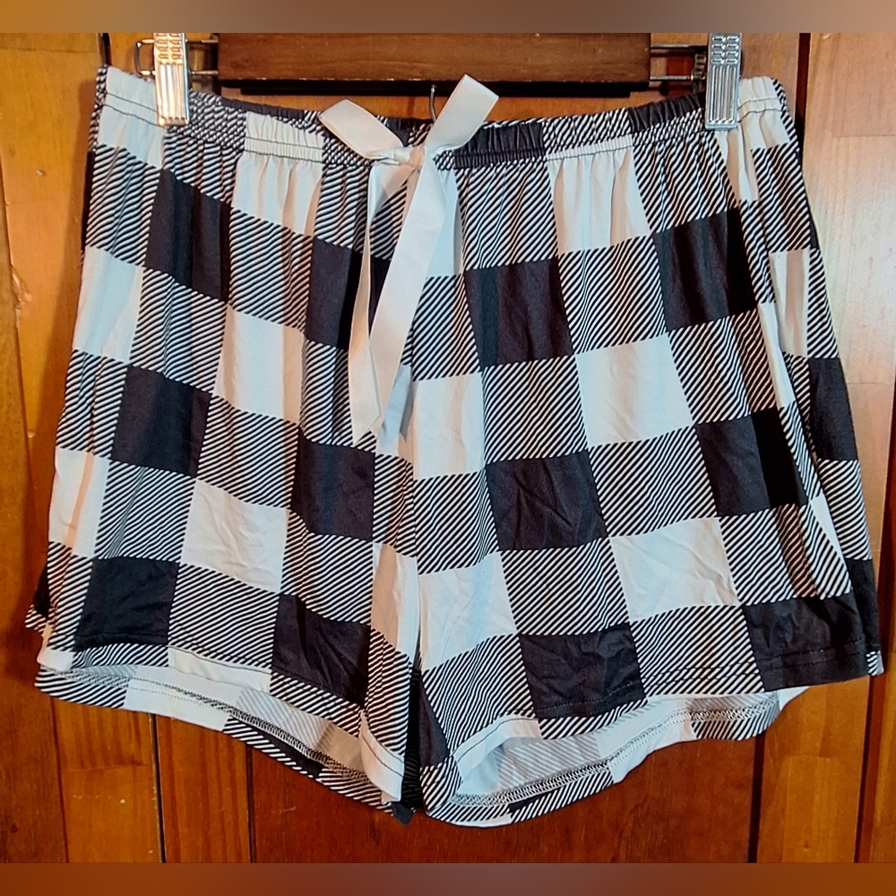 Black and White Checkered Shorts
